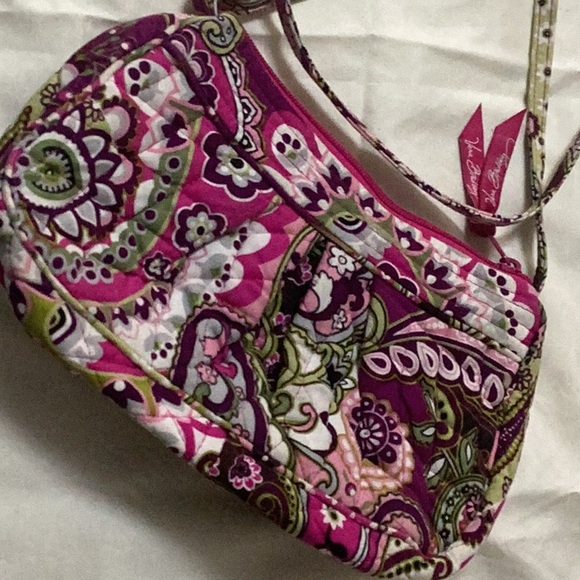 Vera Bradley Handbags - Vera Bradley Magenta and Pink Paisley  Very Berry  Crossbody Bag measures 9 x5